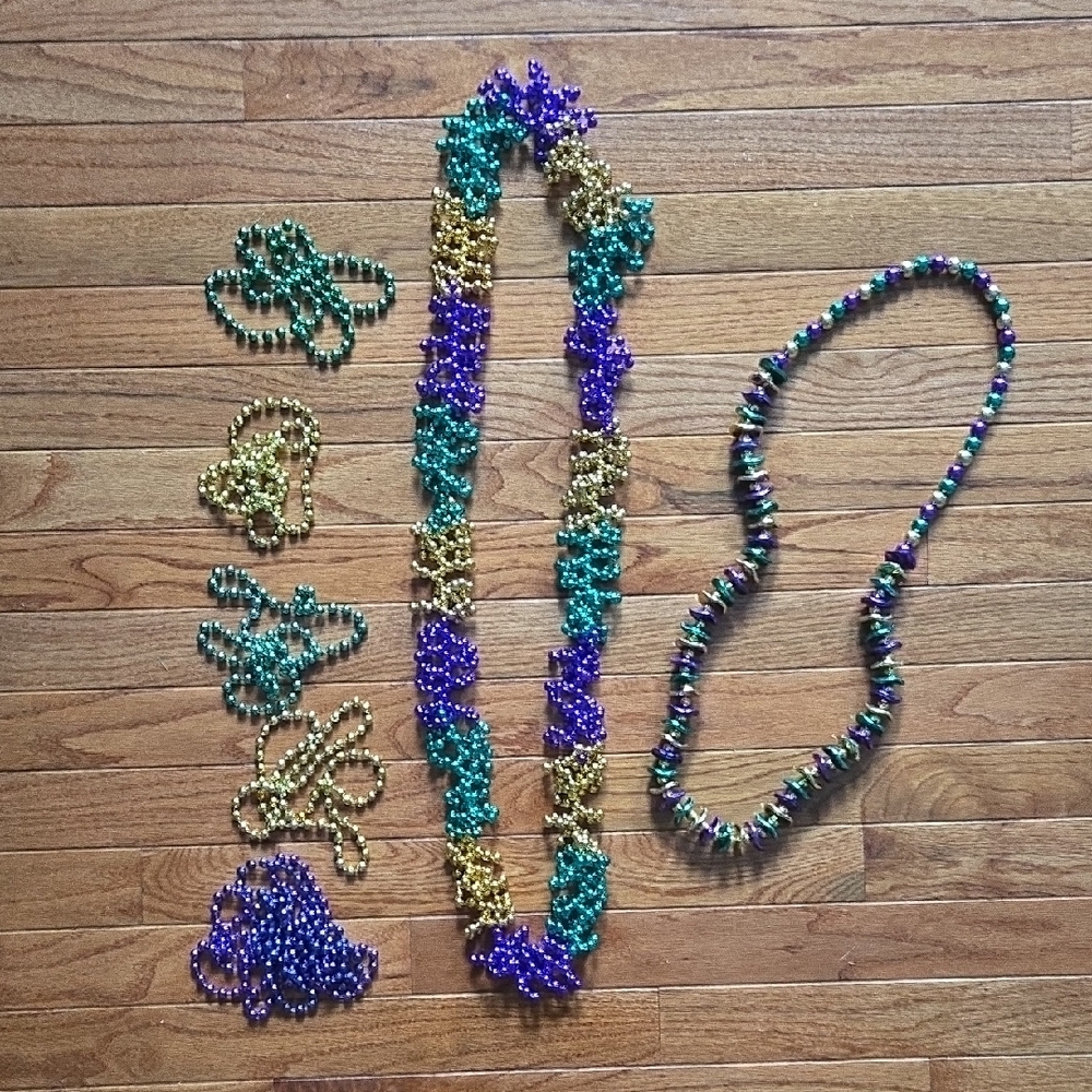 Mardi Gras Beads Colorful Beaded Necklaces